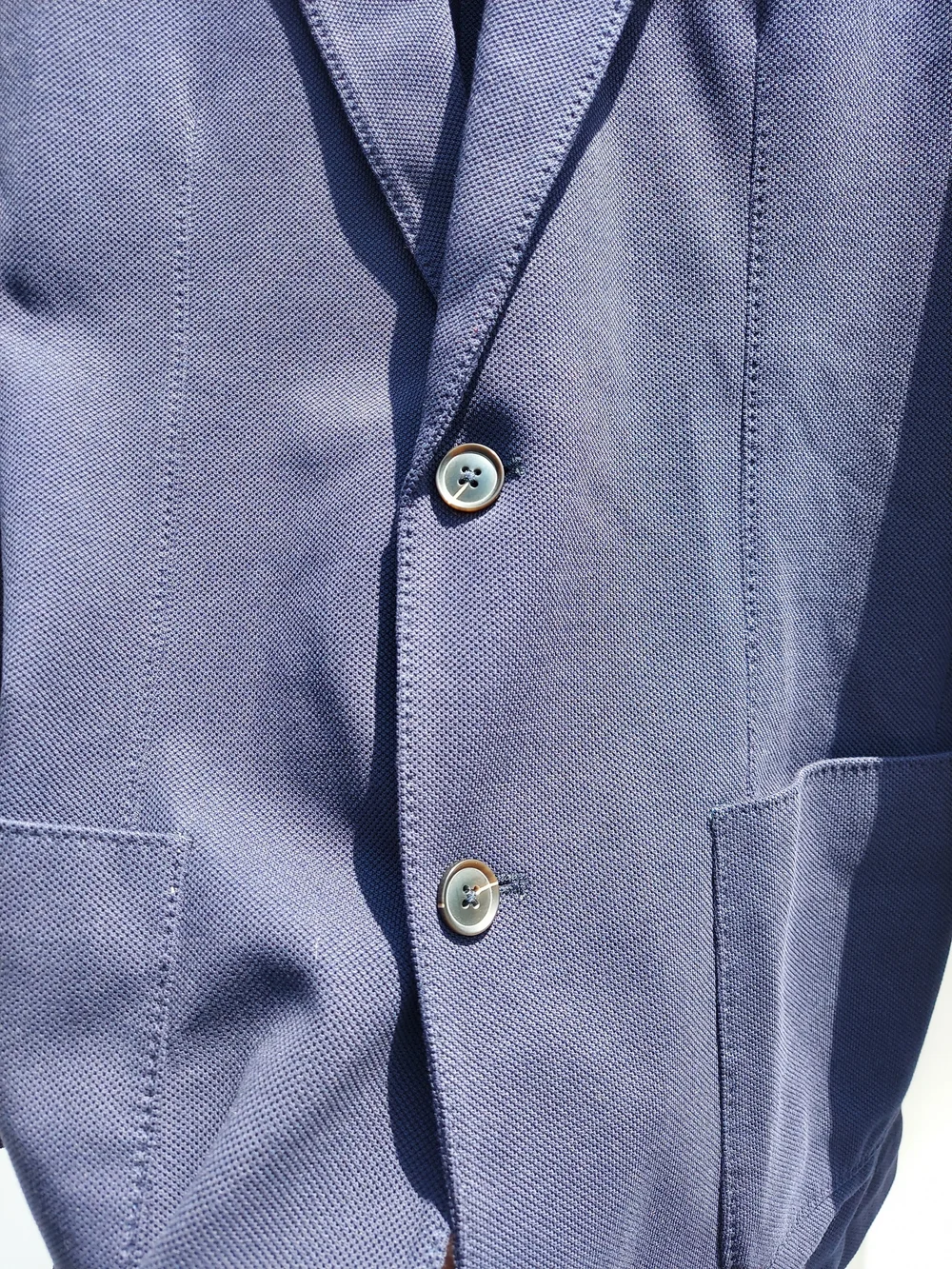 Quince Cotton Pique Knit Navy Blue Blazer Sports Coat Men Size Medium NWT Formal - Picture 6 of 14